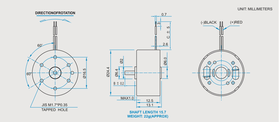 SCRF-300貴金屬電刷馬達產(chǎn)品介紹